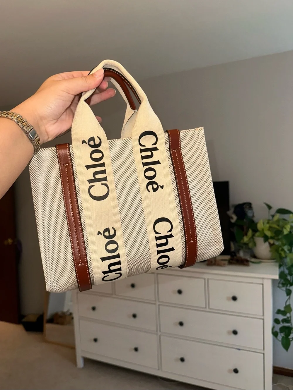 Chloe Small Woody Tote Bag - Picture 1 of 15